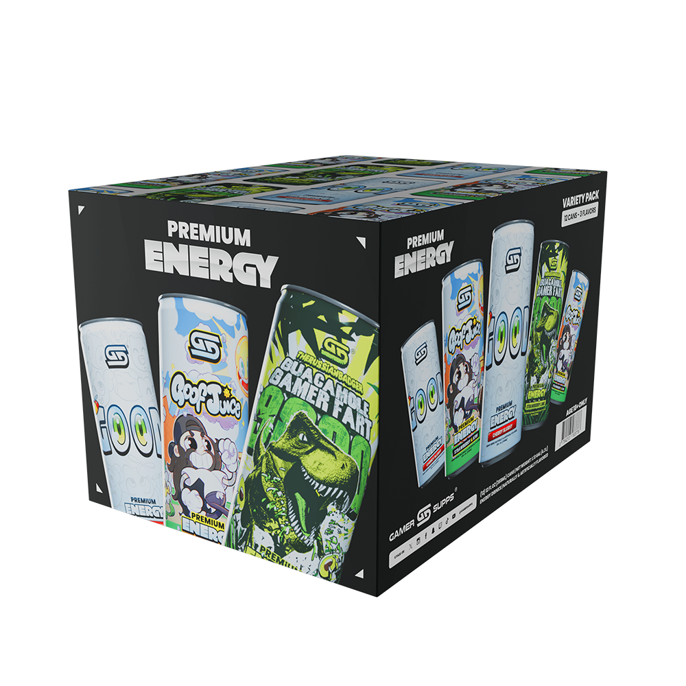 GG® Premium Energy - Variety Pack (12 Cans - TikTok) - Gamer Supps