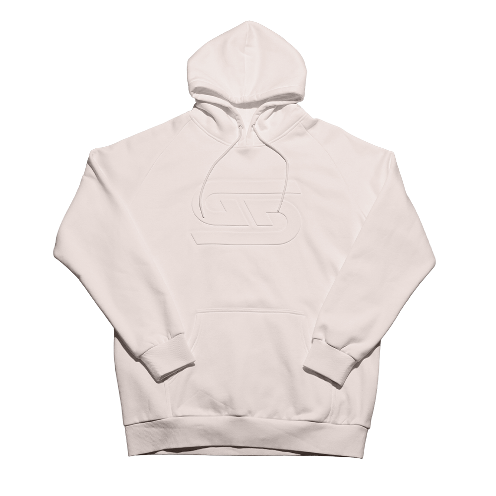 Cream Embossed Hoodie - Gamer Supps