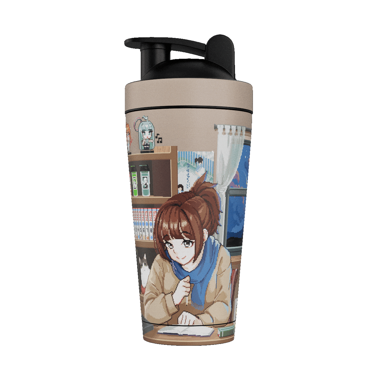 PIXEL CUPS: Lo-Fi Kohai Metal Shaker - Gamer Supps