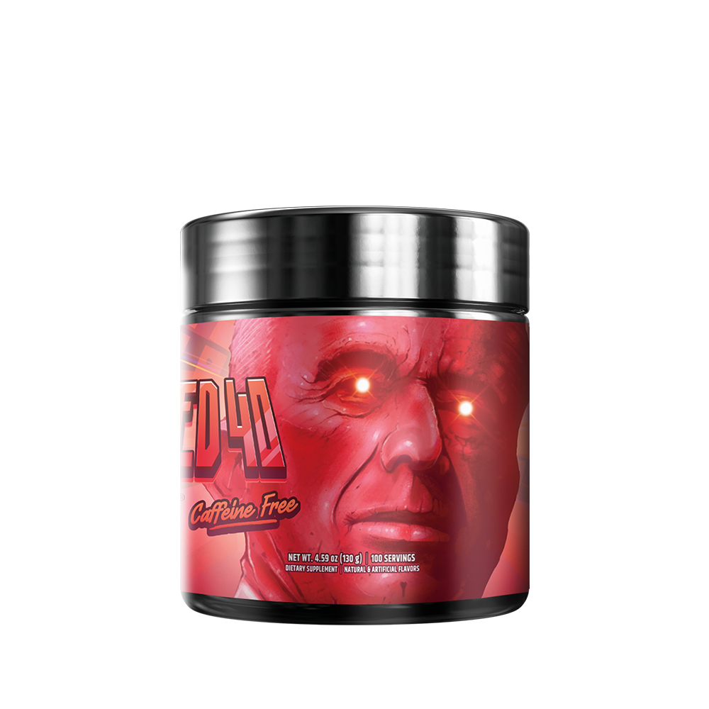 Red 40 Caffeine Free  - 100 Servings - Gamer Supps