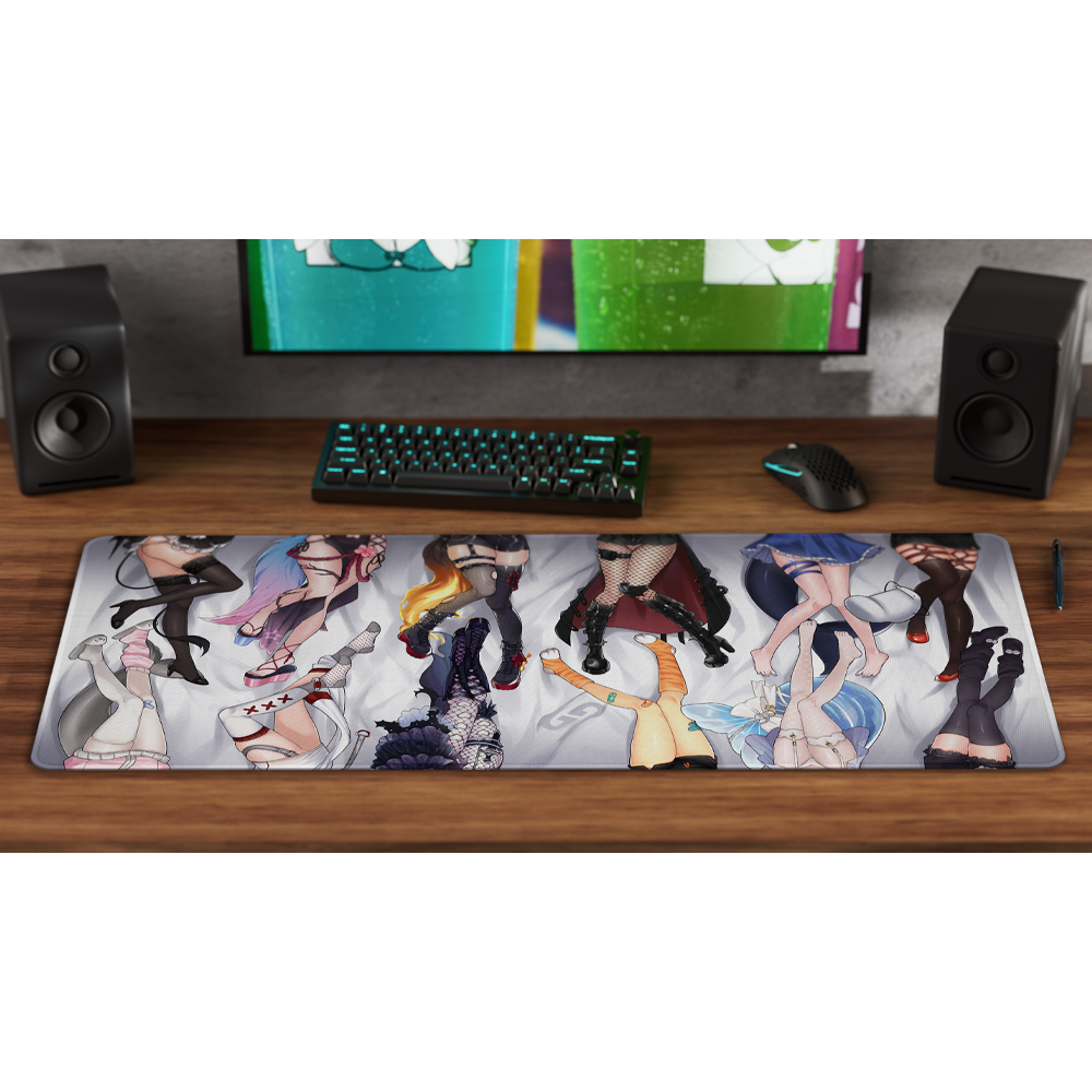 Anime Girl Thigh Vtuber Mouse Pad