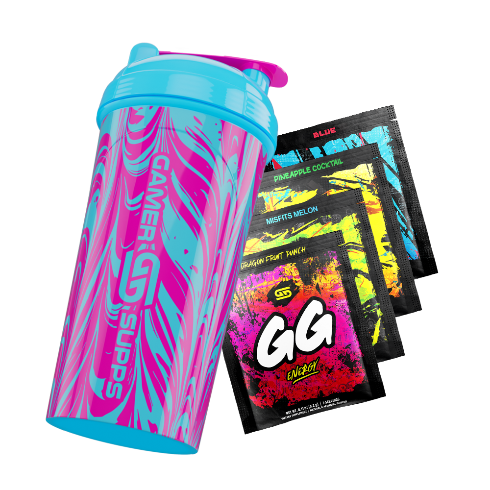 24oz All Over Print Shaker - Cotton Candy - Gamer Supps