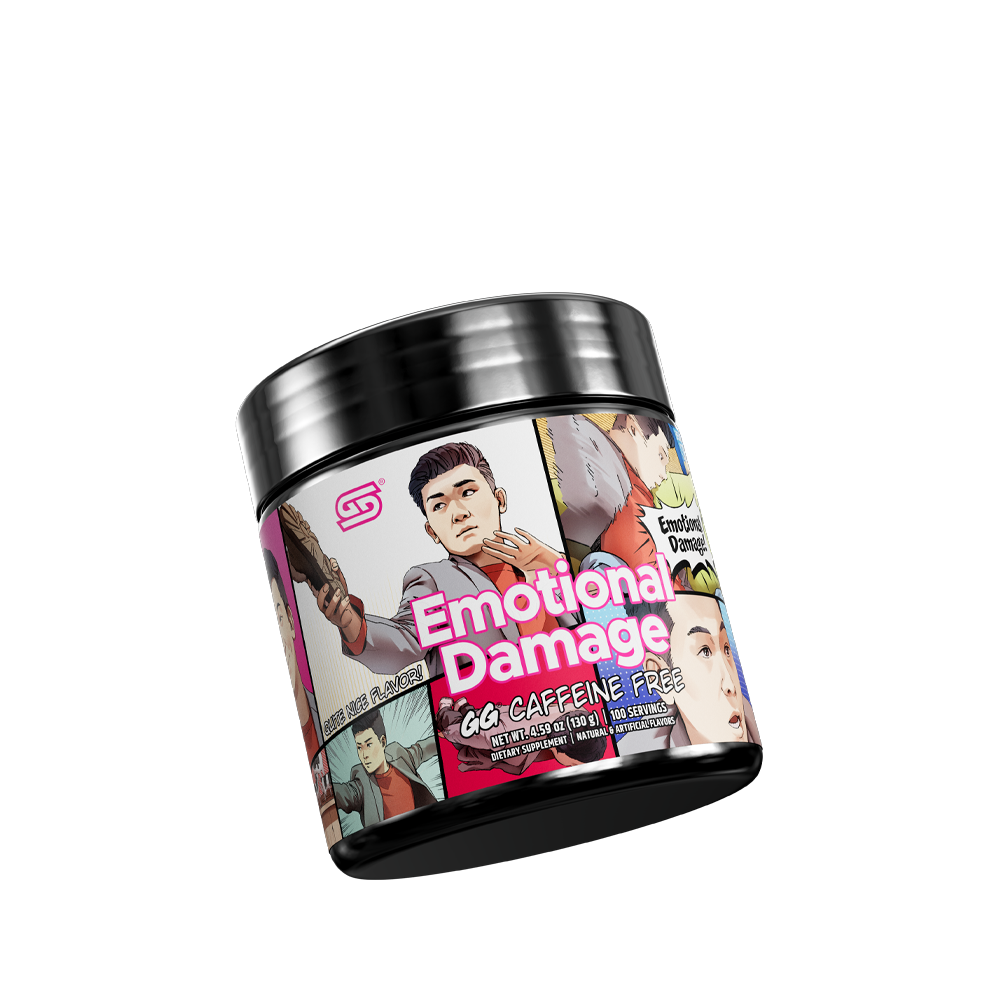 Steven He's Emotional Damage Caffeine Free - 100 Servings - Gamer Supps