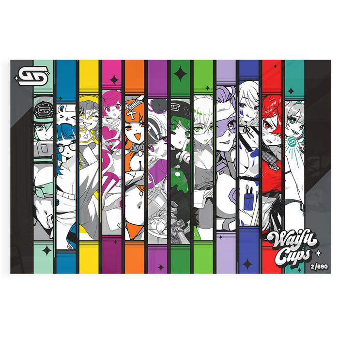 Waifu Cups Season 6 Acrylic Poster - Gamer Supps